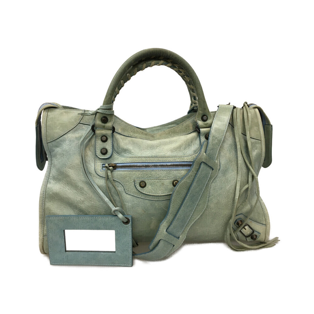 Balenciaga bag Green leather First - Picture 2 of 6